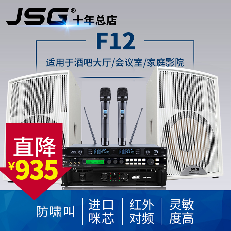 JSG Stage Sound Set Single 12 inch Professional Karaoke Family KTV Bass Bar Hifi Speaker