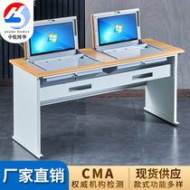 School Electronic Classroom DeskCloud Host Flip Computer Desk Display Hidden Force Room Multimedia Training Table
