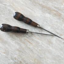 Sewing machine one thousand tondiy tool wood handle steel needle hole needle bound handmade cloth art leather puncher cone