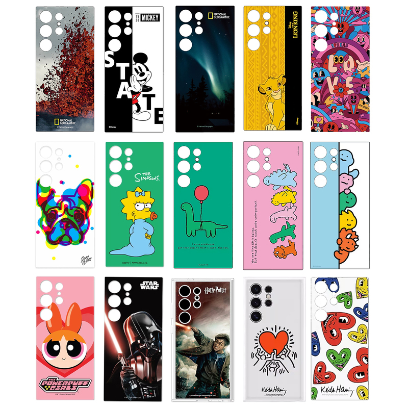 Suitable for Samsung S24Ultra Smart Theme Phone Case, Frame with Nfc Back Panel, S24 Protective Case, Cartoon Case, Dinosaur Theme, S24+ National Geographic Lion King Painted Back Panel Card