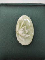 Lantian jade emerald green lotus first grade green lotus