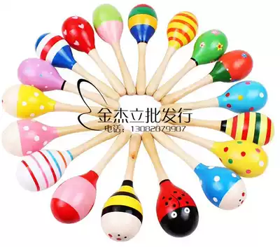 Orff children's percussion instrument wooden large sand hammer small sand ball sand egg