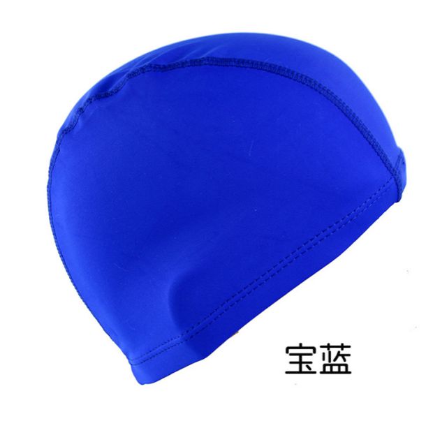 Bể bơi người lớn nam và nữ nói chung thời trang bảo vệ tai bằng vải nylon màu rắn màu sáng mũ bơi tóc dài áp dụng nón bơi trẻ em
