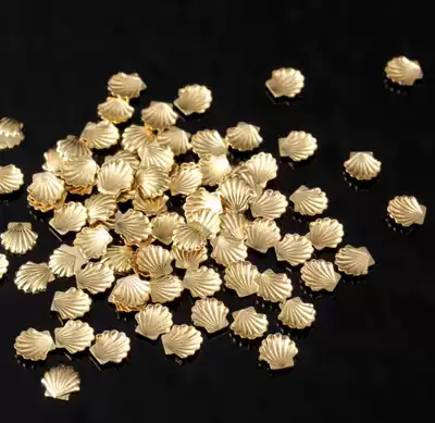 Nail art small shell Japanese super explosive nail art metal decoration mini cute metal small shell summer style