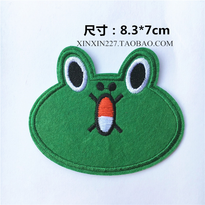 Trái tim 227 Vải thêu Gấu nâu Kenny Thỏ Sally Gà Ếch Rio Trâm Trâm Pin Huy hiệu - Trâm cài huy hiệu cài áo