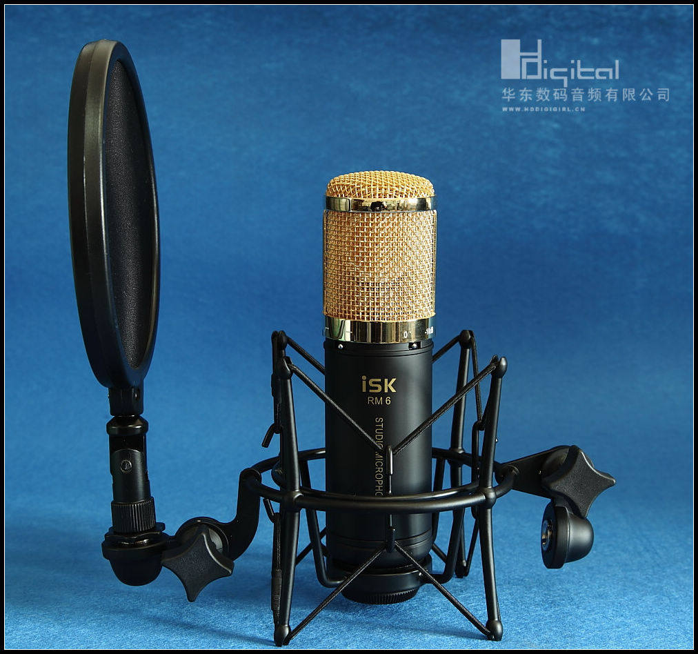 ISK RM-6 RM6 Condenser Microphone with shockproof blowout preventer