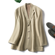 Autumn thin heavy silk small suit men 40 m thick single West mens coat foreign trade business casual suit