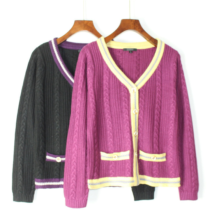 Silk - fluff sweater jacket female foreign trade plush loose knitting sweater sweater thickened fragrant coat
