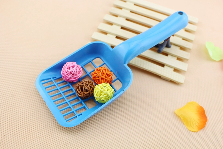 Nhựa mèo xẻng xúc mèo Mèo cung cấp dày lưới đa lưới mèo xẻng mèo nhà vệ sinh mèo xả rác lưu vực đặc biệt phù hợp với nguồn cung cấp - Cat / Dog Beauty & Cleaning Supplies