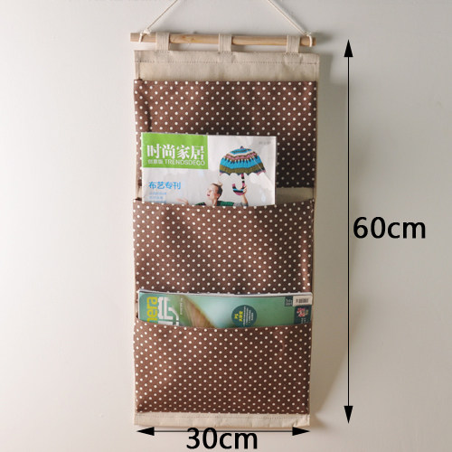 Creative mount collection bag multi - layer multi - functional wall hanging large magazine collection box hung bag