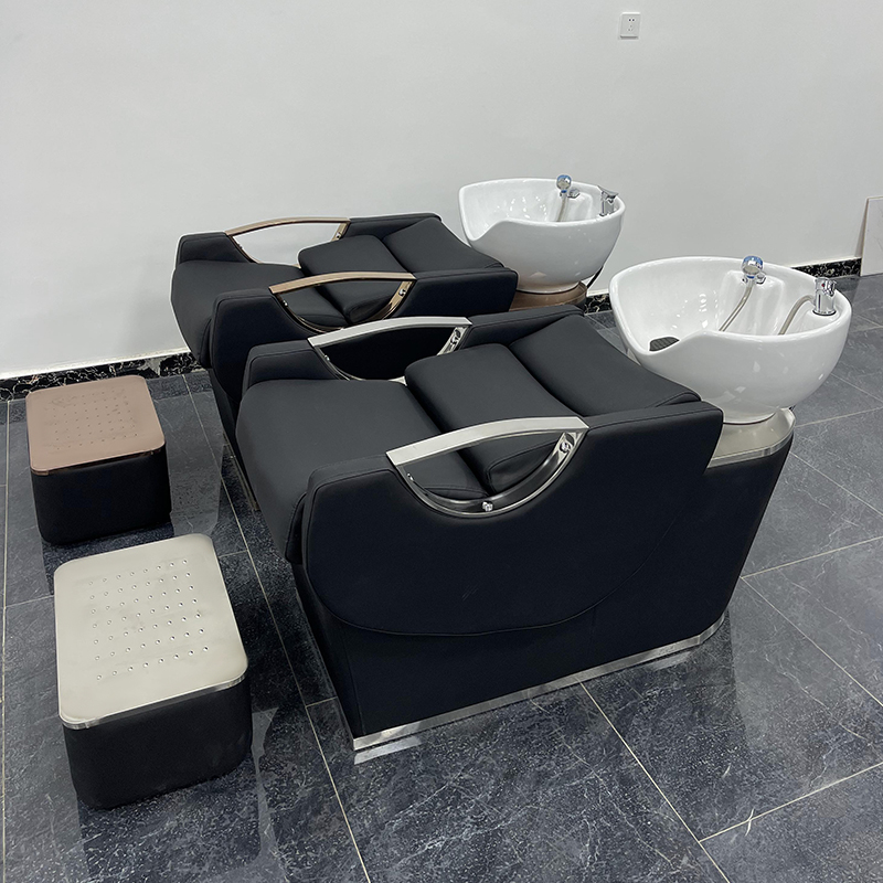 Hair salon private network Red short Flushing Water Bed Chair Ceramic Pelvic Floor shop Nourishing Hair Beauty Hairdressing half lying washed head bed