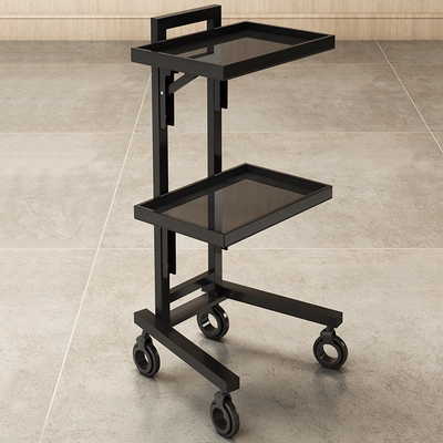 Hair salon special stainless steel rack barber shop barber shop storage folding cart tool cabinet display rack