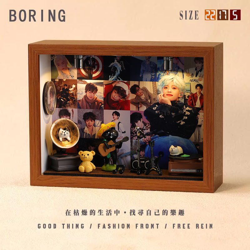 Ziyu Peripheral DIY Photo Frame House Creative Scenery Decoration Small Gift Miniature Album Birthday