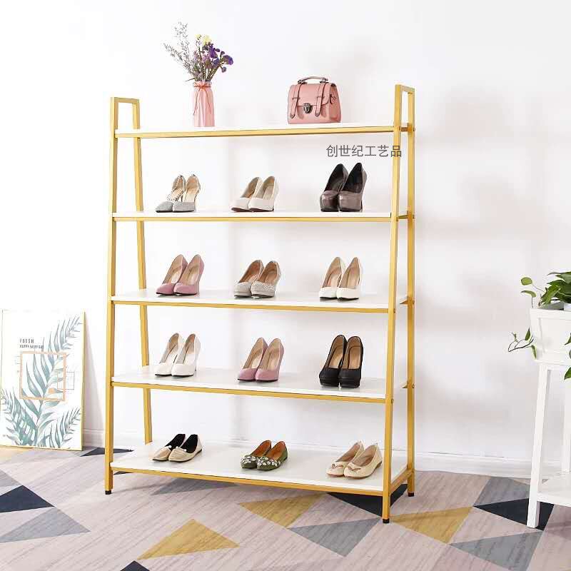 Bag rack display rack multi-layer shelf net red shop commercial floor-standing gold clothing store shoe store shoe rack