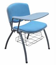 Cloth padded training chair with writing board Student chair Dictation chair Desk chair with school bag frame Handwriting board Conference chair