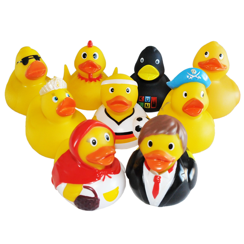 Tong Meng Meng Family Recommended Limits Without BPA Little Yellow Duck Early Childhood Drink Bathing Floating Plastic Toys Multiple