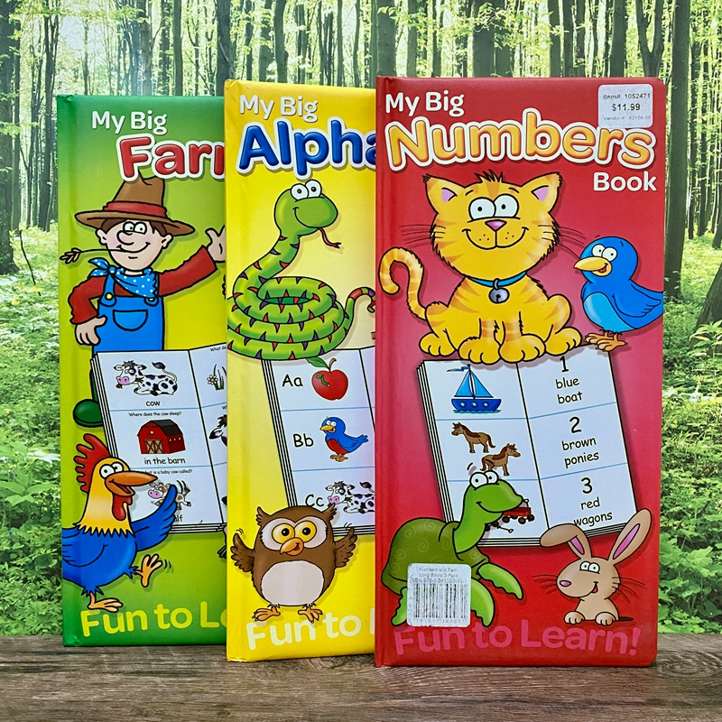 Tong Mengmeng Recommended Oversize Fine Clothing Soft Skin Young Child Cognitive Enlightenment Single Word Early Education Picture Book 3 Models