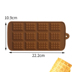 12 thậm chí lưới hình chữ nhật silicone khuôn bánh trang trí khối sô cô la chèn bánh quế fondant khuôn - Tự làm khuôn nướng khuon banh khot Tự làm khuôn nướng