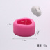 Phim hoạt hình nổi 3D thỏ trắng thỏ fondant mousse bánh kem kem lẩu bơ sô cô la silicone khuôn - Tự làm khuôn nướng khuon banh trung thu Tự làm khuôn nướng