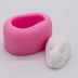 Phim hoạt hình nổi 3D thỏ trắng thỏ fondant mousse bánh kem kem lẩu bơ sô cô la silicone khuôn - Tự làm khuôn nướng khuôn silicon hình thú Tự làm khuôn nướng