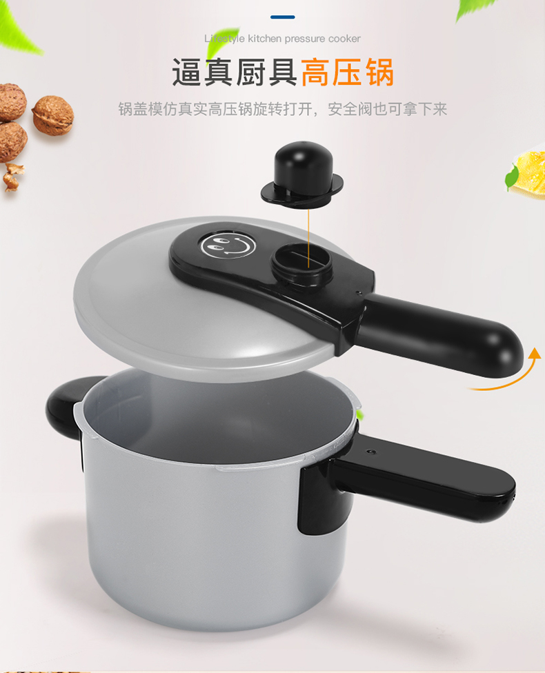 Trẻ em chơi nhà bếp đồ chơi nấu ăn mô phỏng bộ đồ ăn nhà bếp bé đặt mẫu giáo khu vực góc bé trai và bé gái chơi - Phòng bếp nồi