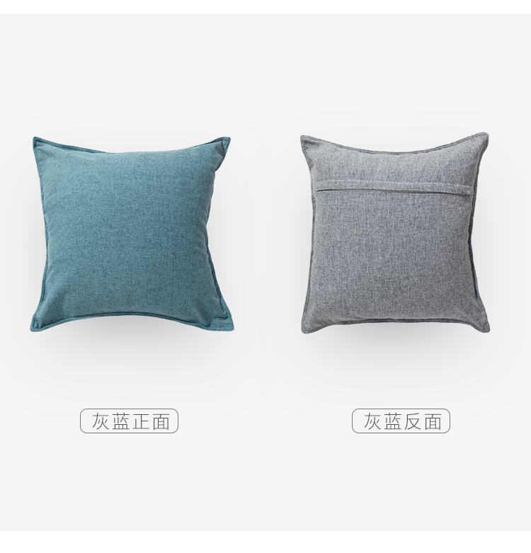 Bắc Âu cotton và lanh đơn giản rắn màu vàng gối đệm chanh vàng xanh sofa phòng khách gối tựa lưng giường - Trở lại đệm / Bolsters gối tựa lưng sofa