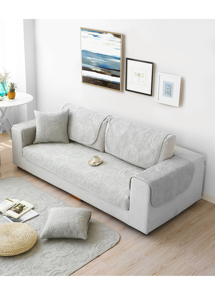 Nordic bông sofa đệm bìa đặt Four Seasons chung tối giản hiện đại vải bông đệm sofa đệm trượt khăn - Ghế đệm / đệm Sofa đệm ghế gỗ đẹp