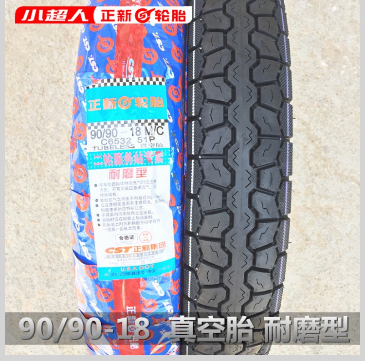Lốp xe máy Zhengxin 90 / 90-18 lốp chân không 80 / 100-18 Wuyang 100/80 mở rộng lốp chống trượt lốp xe máy chống đinh