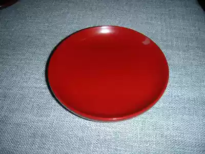 Export Lacquerware Early solid wood tire natural lacquer lacquerware plate 135mm-150mm