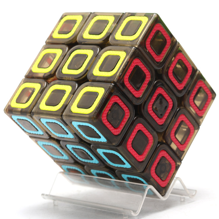 Qiyi Dimension 3rd-order Rubik's Cube Transparent 3rd-order Magic Cube Competition Special Flexible and Smooth Not Fading Puzzle Toys