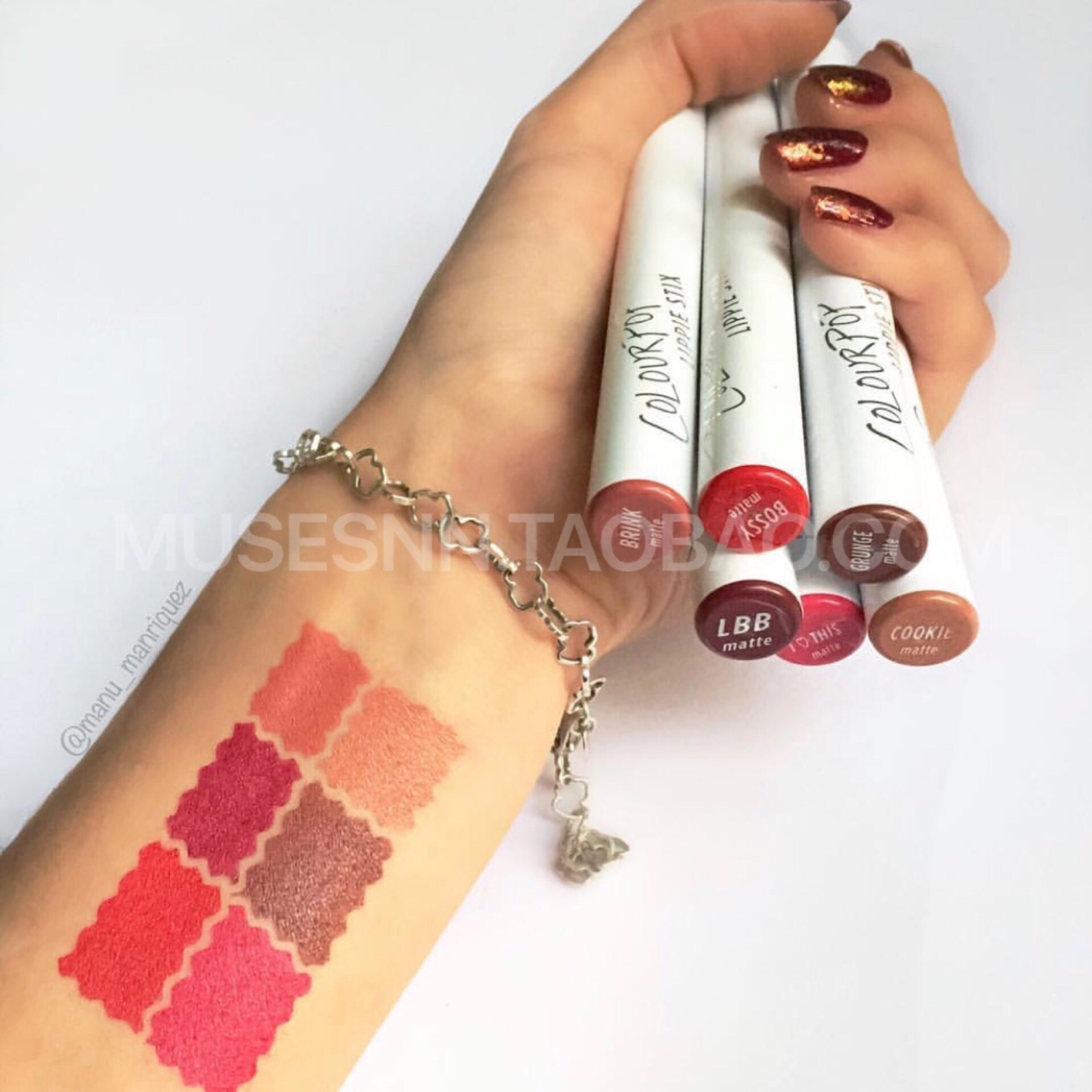 Bút son môi Colourpop ziggie / tình yêu cuộc sống / goldie / posion / hãy tin tôi - Son môi son black rouge ver 7