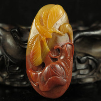 One price natural Yunnan Huanglong Jade seiko carved pendant slim send certificate 