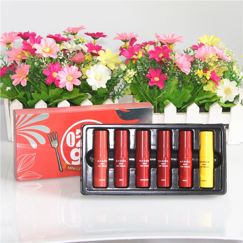 Pudaier lip glaze set màu mờ bí ngô ăn màu đất gạch đỏ son môi lỏng màu nhung bền màu không thấm nước - Son bóng / Liquid Rouge