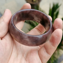 Natural jade bracelet Xinjiang gold silk jade bracelet female girl wide version red Wangfu true jade bracelet women