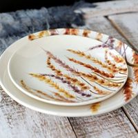 Mai Sui 8 -INCH French Fresh Ceramics Овощная чаша вешание для привода салат -миска набор микроволновой печи