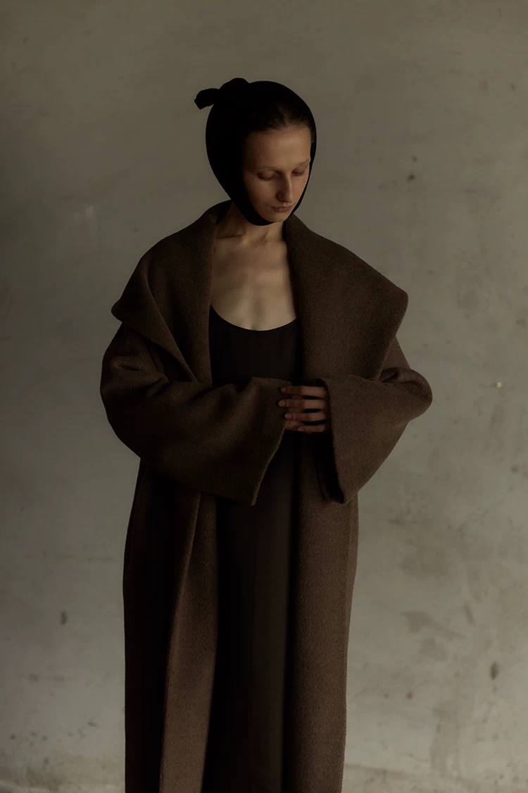 Дизайн Миуры 2020 Лёгкая Шуба anti rods LLAMA Treasure Ancient Brown Retro Coat