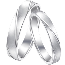 CRD PT950 platinum ring couple wedding ring platinum female ring male ring same style proposal ring