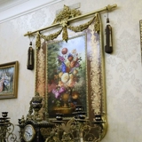 巴瑞特 Ретро роскошный дворцовый замок медная и керамическая декоративная настенная живопись камин