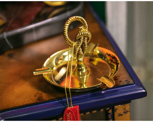 Импортный медный аксессуар, золотая антикварная пепельница, европейский стиль