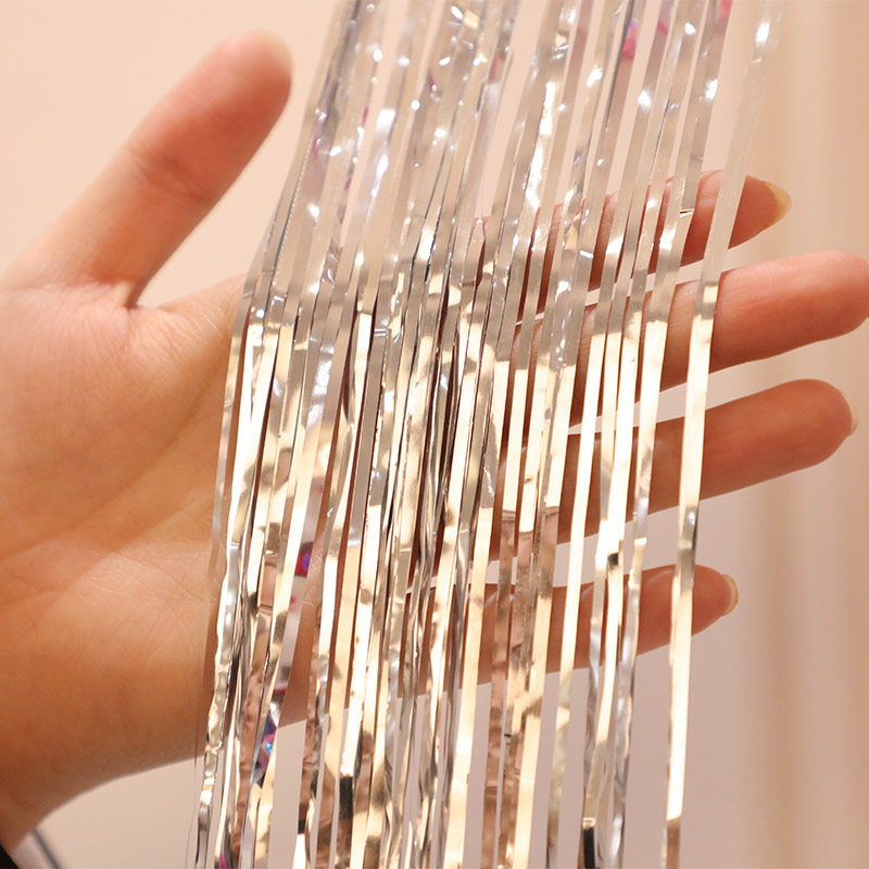 Wedding Celebration Supplies Aluminum Foil Aluminum Film Balloon Rain Silk Pendant Children Birthday Party Wedding House Decoration Wedding Arrangement