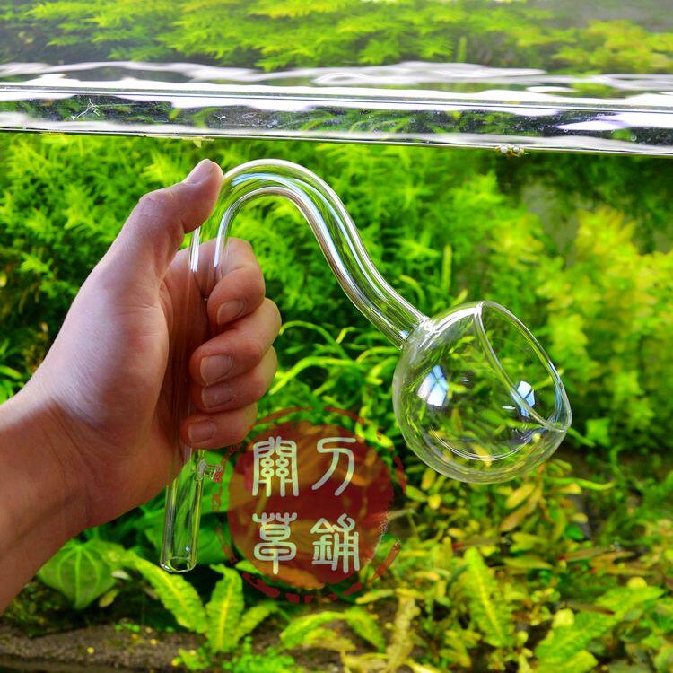 Glass in water outlet Oil Removing Membrane Machine Horn Shaped Water Grass Cylinder Fish Tank filter into water outlet suit