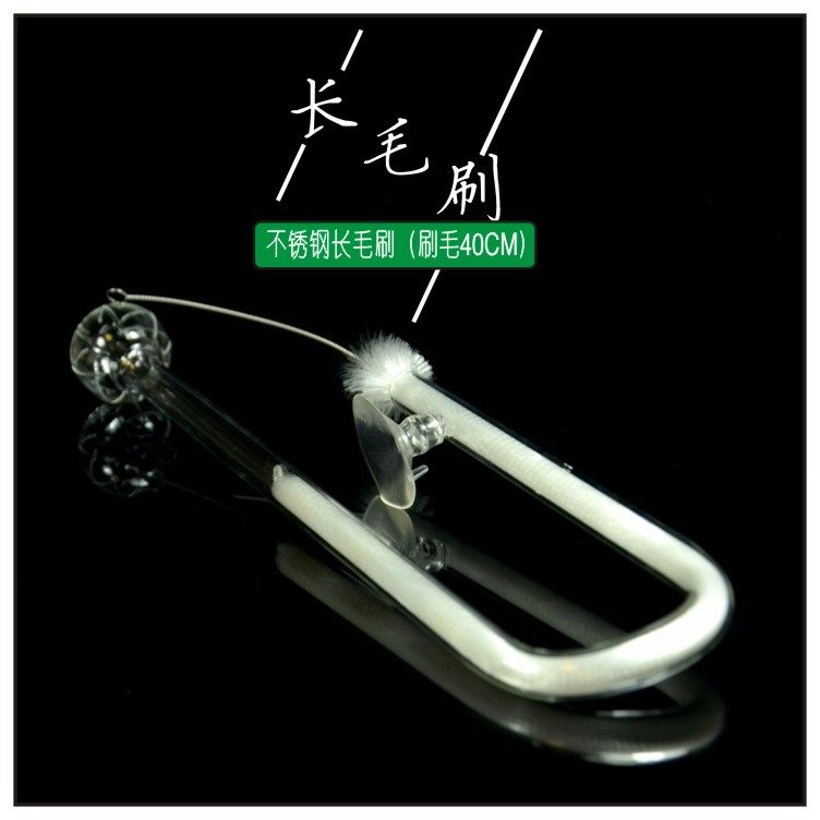 Field Garden Walking the second generation glass stainless steel glass into the water outlet pipe long hair cleaning brush with large brush hair pipe brush