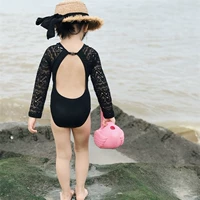 2017 mẹ và con gái Quần áo bơi cho trẻ em dành cho trẻ em Kem chống nắng dài tay một mảnh cho bé gái ren backless áo tắm mùa xuân nóng bỏng quần bơi cho bé trai