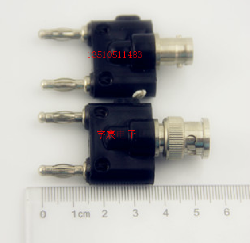 BNC male transfer double link 4MM banana plug Q9 male instrument meter adapter oscilloscope conversion head