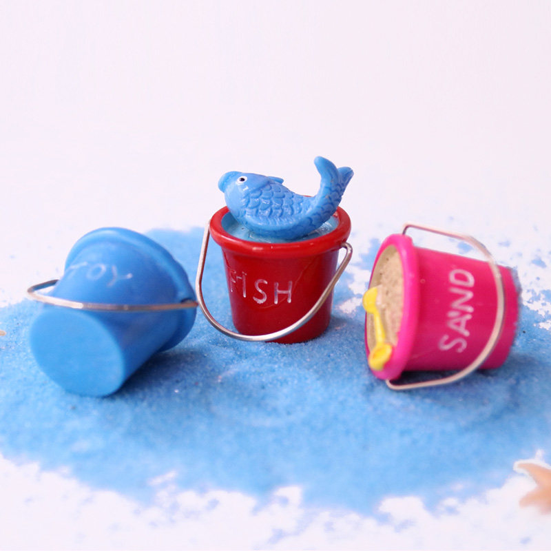 Beach bucket fittings of ocean view beach toys micro-landscape pot desktop decorations diy materials