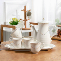 European coffee cup set English high-end afternoon tea set cup simple tea cup household ceramic cup