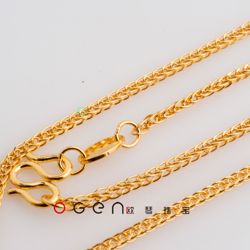 AU 999 foot gold quartet Chopin necklace OGEN OGEN jewelry