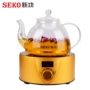 Seko mới làm việc Q6 mini tròn nhỏ bếp điện gốm sứ bếp trà thủy tinh sức khỏe nồi nước sôi trà đen đun sôi trà chè - Bếp điện bếp từ fagor