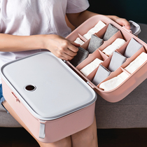 Underwear storage box Plastic storage box Bra underwear socks storage drawer finishing box Dormitory storage artifact