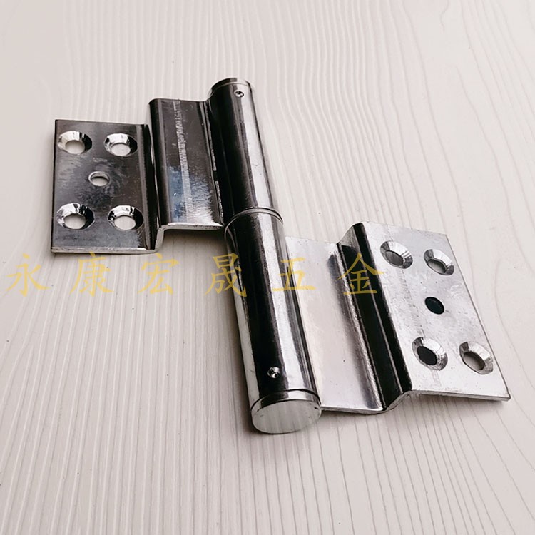 Factory-operated A14 anti-theft home building door 5-inch flag-type bending and dismounting hinge community corridor curved hinge